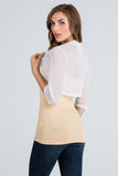 3/4 Sleeve Sheer Chiffon Open Front Bolero- 9 Colors