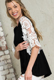 LACE SLEEVES TOP-5 COLORS