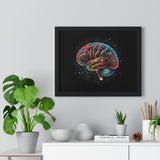 4D Brain Horizontal Framed Poster