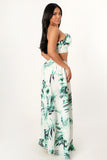 Summer Palm Fling Maxi Skirt Set