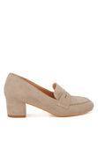 Astra Block Heel Suede Loafers- 2 Colors