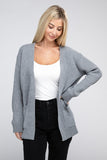 Melange Open Front Sweater Cardigan- 4 Colors