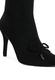 Dapers Bow Detail Ankle Boots- 2 Colors