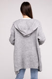 Hooded Open Front Sweater Cardigan-4 Colors