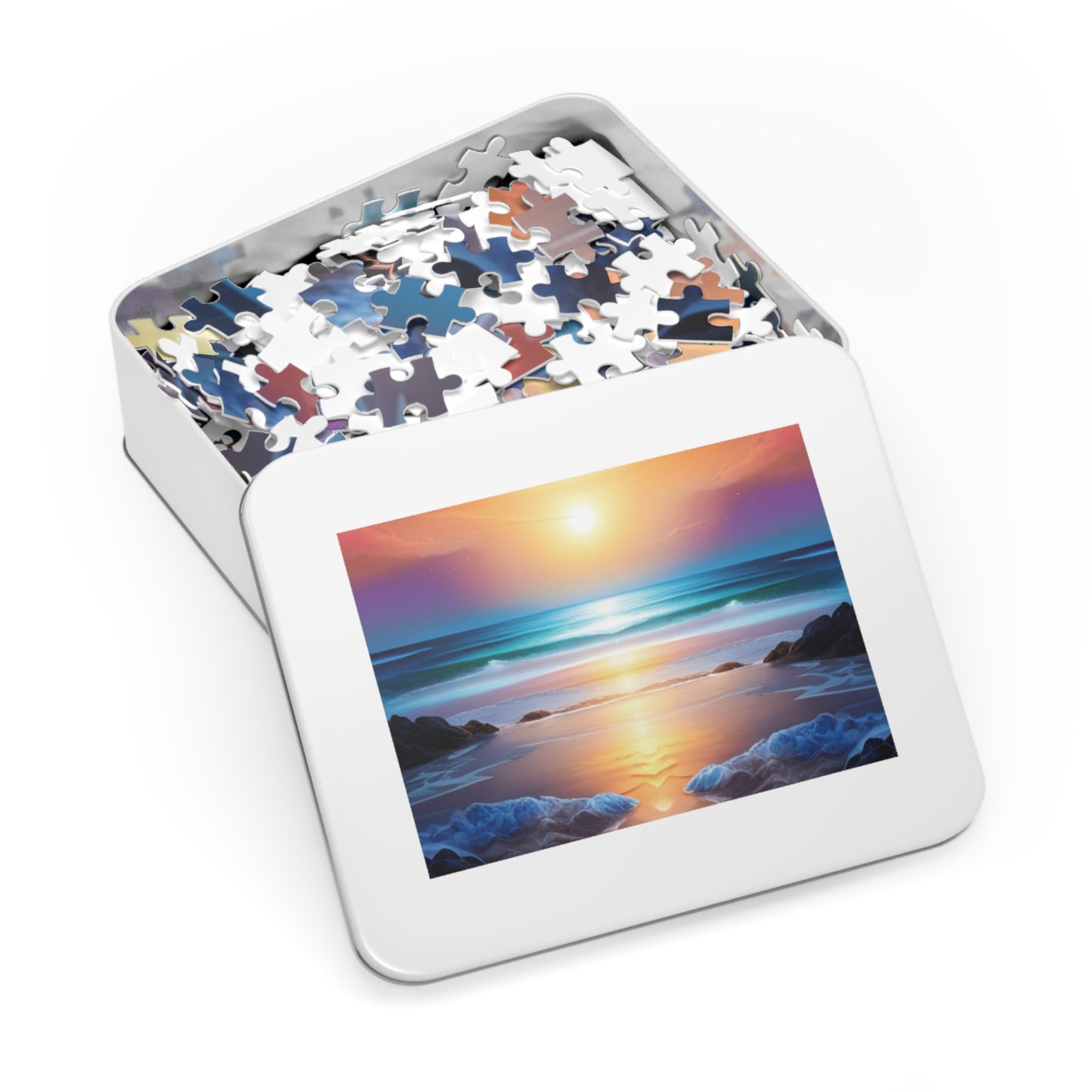 Sunset at the Beach Jigsaw Puzzle (30, 110, 252, 500,1000-Piece)