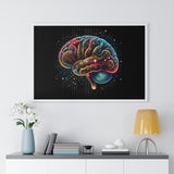 4D Brain Horizontal Framed Poster