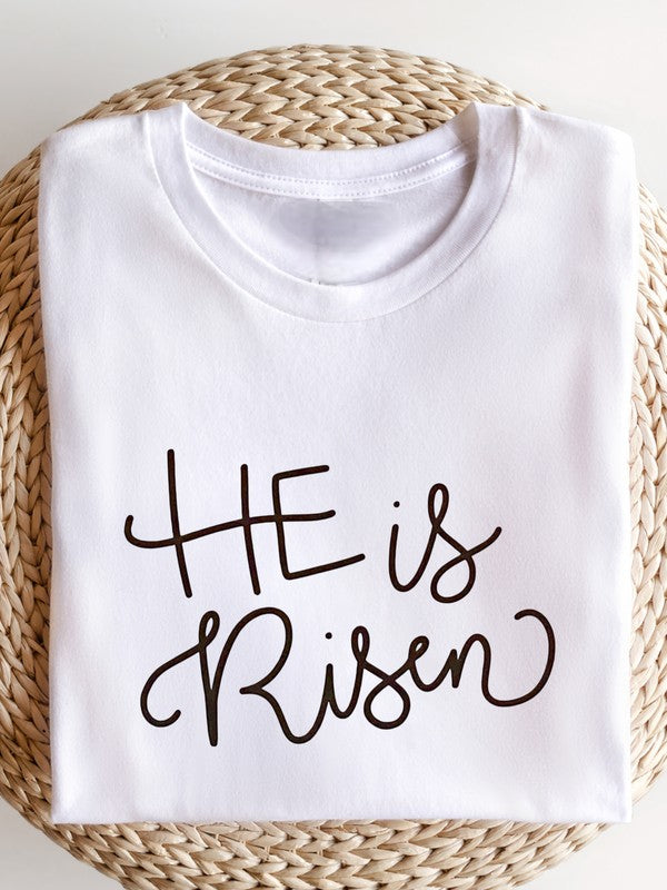 Plus Size Unisex He is Risen Crewneck Tee-7 Colors