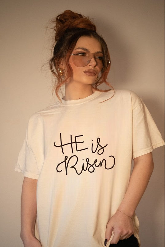 Plus Size Unisex He is Risen Crewneck Tee-7 Colors