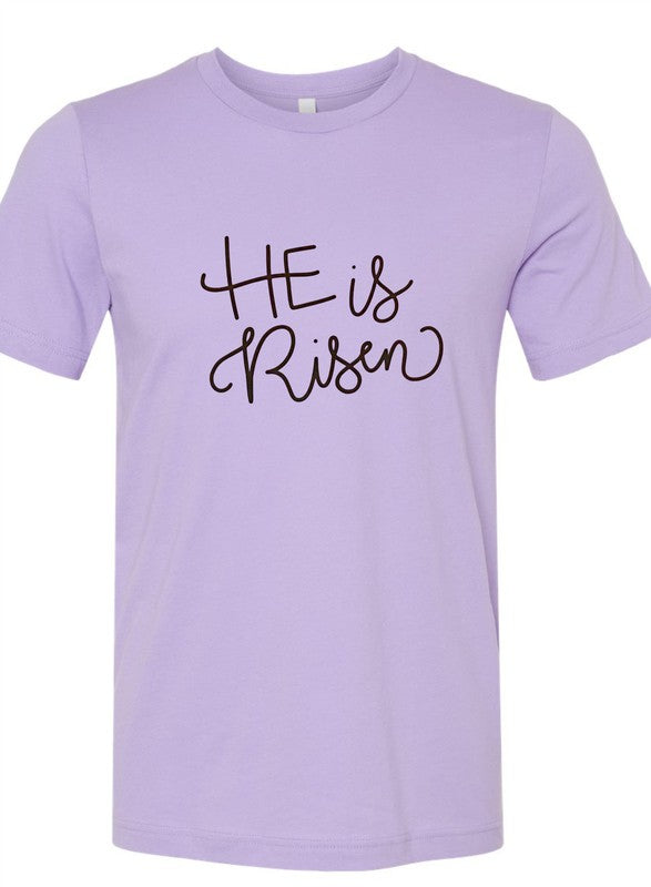 Plus Size Unisex He is Risen Crewneck Tee-7 Colors