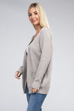 Melange Open Front Sweater Cardigan- 4 Colors