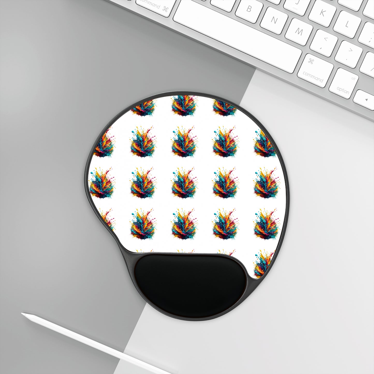 Color Explosion Mouse Pad With Wrist Rest