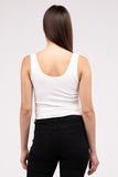 Front & Back 2-Way V-Neck Seamless Tank-3 Colors