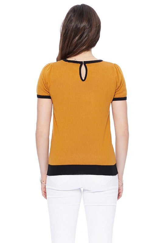 Cat Print Casual Top-5 Colors