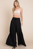 Ruched Waist Wide Resort Pants-2 Colors