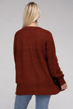 Low Gauge Waffle Open Cardigan Sweater-4 Colors