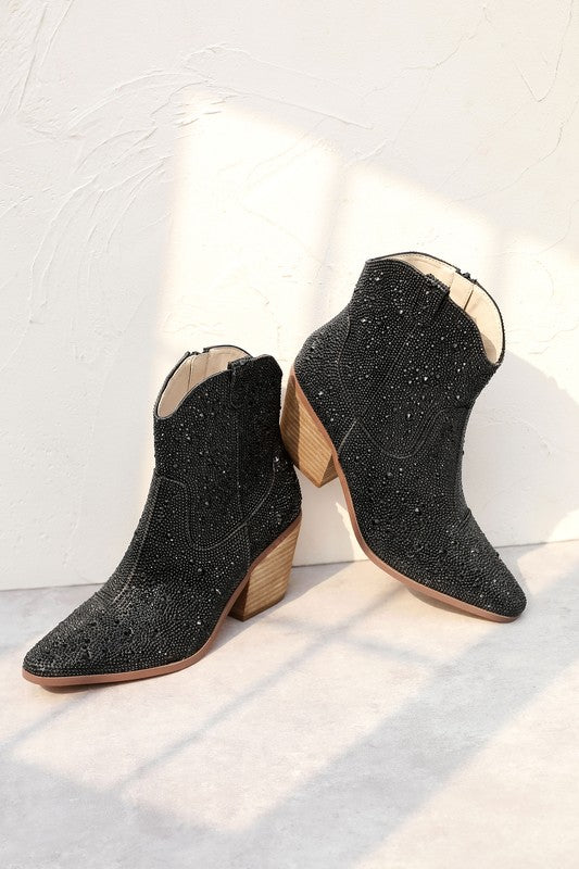 "Angel" Rhinestone Dress Boots