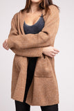 Hooded Open Front Sweater Cardigan-4 Colors