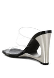 Zelene Fantasy Wedge Heel Clear Sandals- 2 Colors