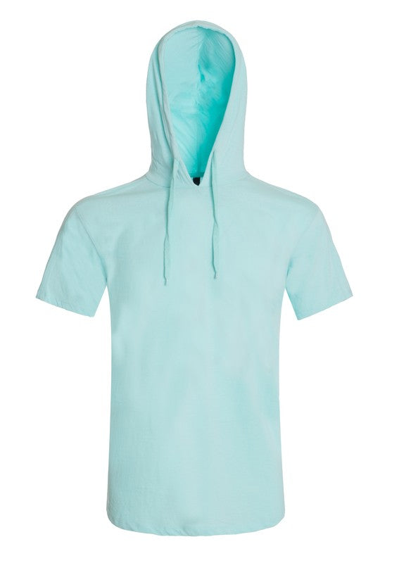 Men's Lightweight Short Sleeves Hoodie-12 Colors