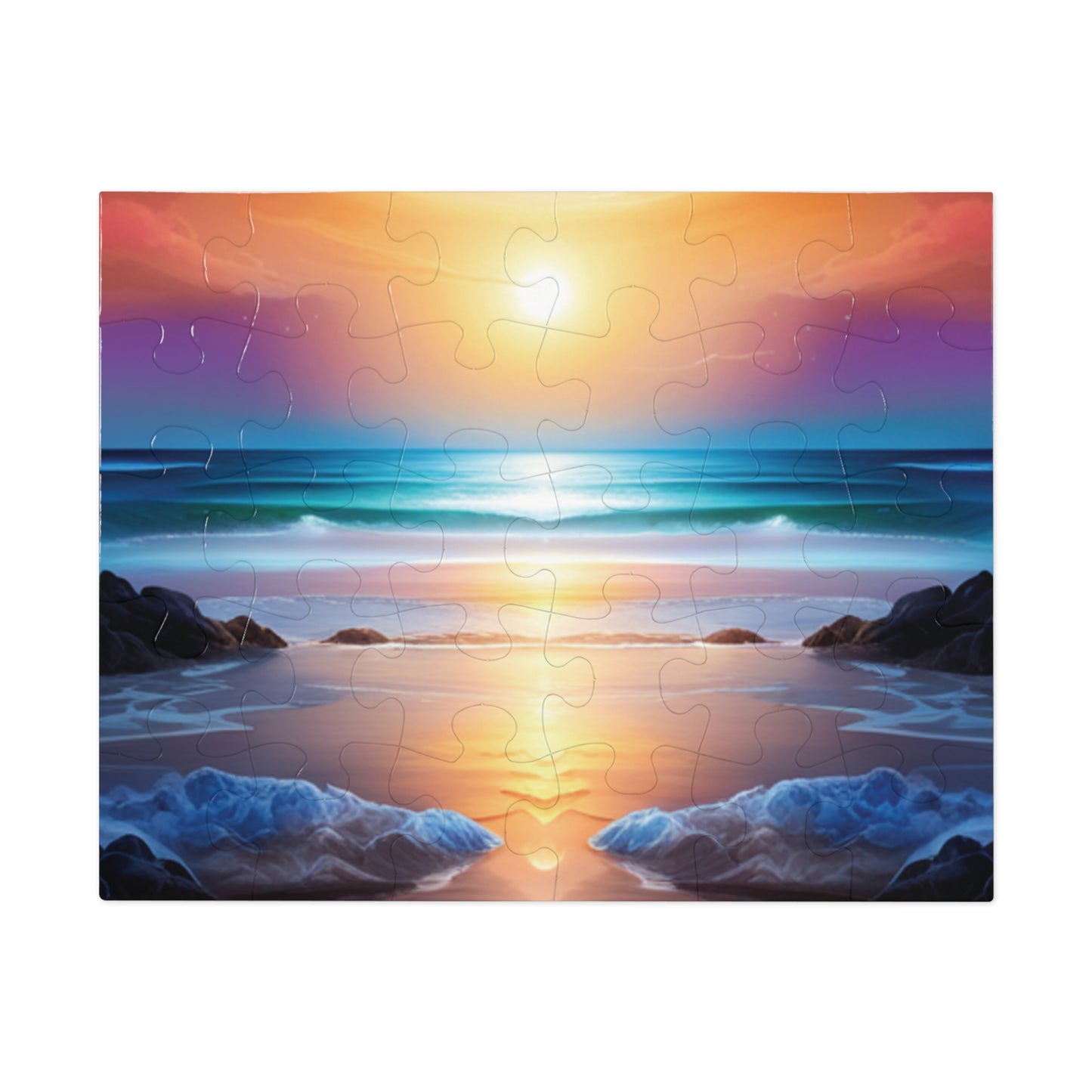 Sunset at the Beach Jigsaw Puzzle (30, 110, 252, 500,1000-Piece)