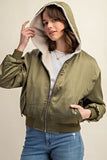 REVERSIBLE ALL WEATHER FUR LINED BOMBER JACKET-2 COLORS