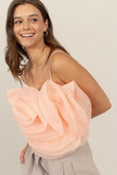 3D Flower Decor Cami Tank Top- PRE-ORDER