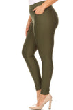 Lady's Plus Size Ponte Pants-4 Colors