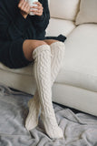 Knee High Cable Knit Socks- 4 Colors