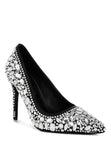 Iceout Diamante & Rhinestone Embellishments Pumps- 2 Colors