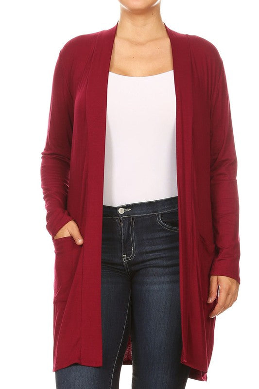 Plus Size Duster Cardigan-16 Colors