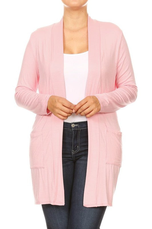 Plus Size Duster Cardigan-16 Colors