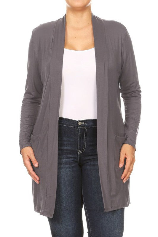 Plus Size Duster Cardigan-16 Colors