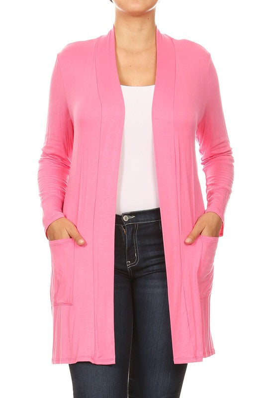 Plus Size Duster Cardigan-16 Colors