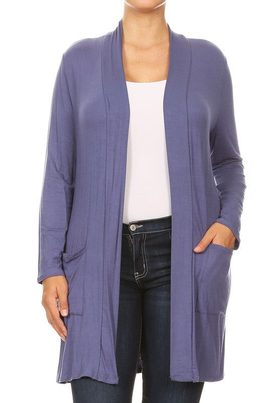 Plus Size Duster Cardigan-16 Colors
