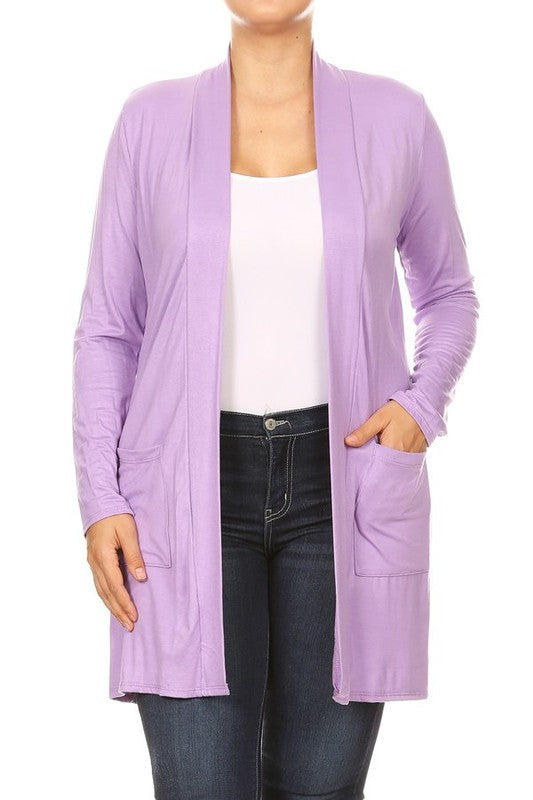 Plus Size Duster Cardigan-16 Colors