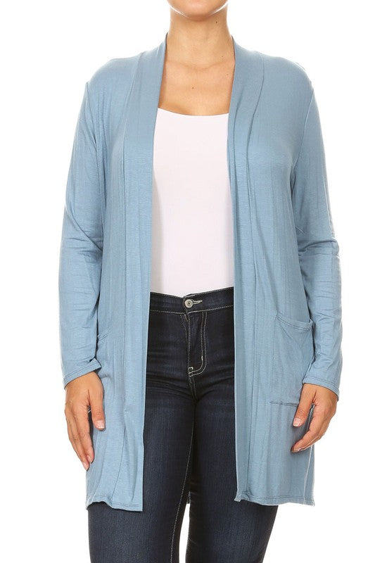 Plus Size Duster Cardigan-16 Colors