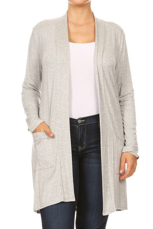 Plus Size Duster Cardigan-16 Colors