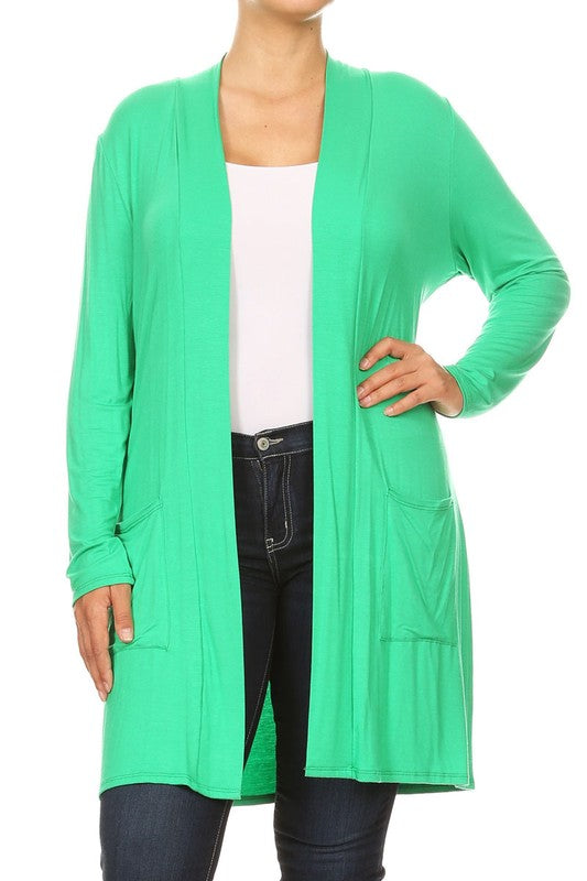 Plus Size Duster Cardigan-16 Colors