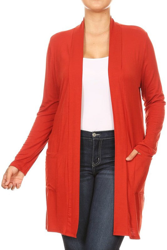 Plus Size Duster Cardigan-16 Colors