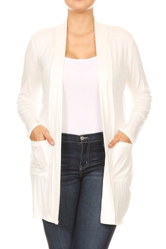 Plus Size Duster Cardigan-16 Colors