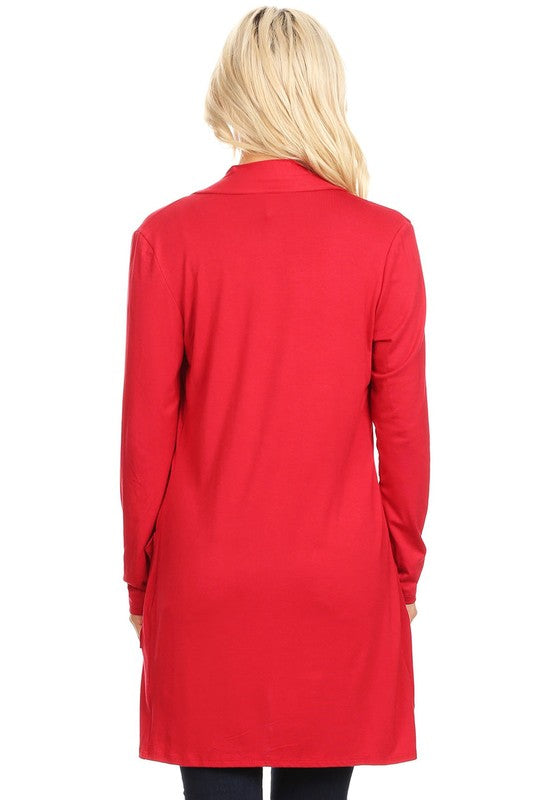 Knee Length Duster Cardigan-16 Colors