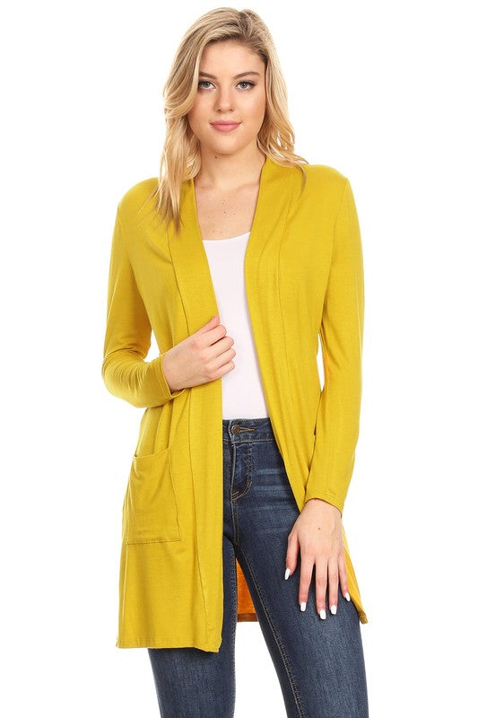Knee Length Duster Cardigan-16 Colors