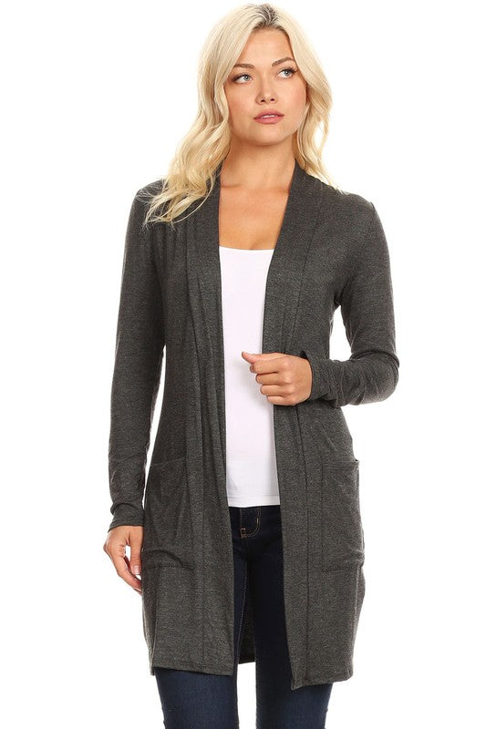 Knee Length Duster Cardigan-16 Colors