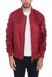 Weiv Men's Casual MA-1 Flight Lined Bomber Jacket- 5 Colors