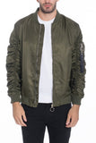 Weiv Men's Casual MA-1 Flight Lined Bomber Jacket- 5 Colors