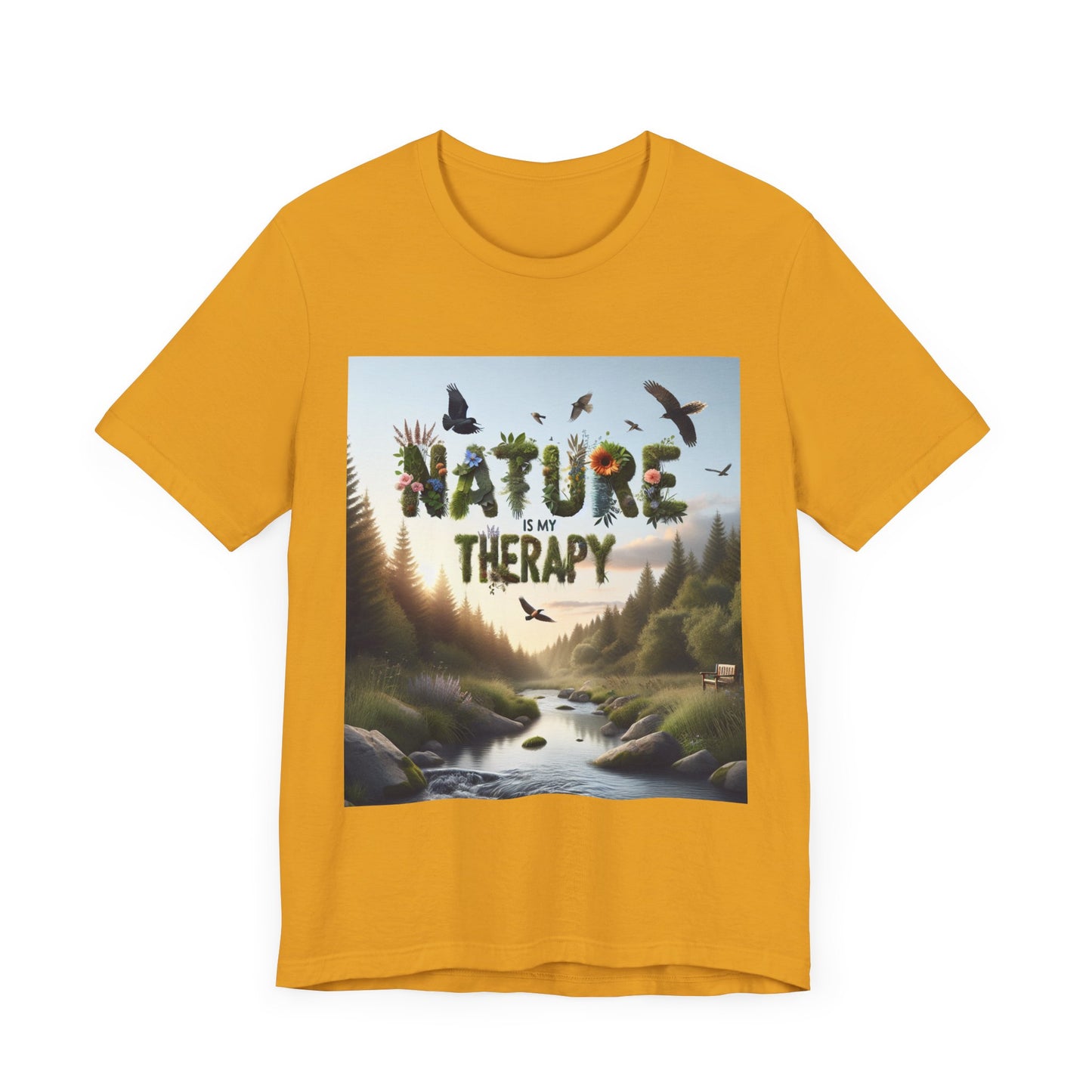 Nature is My Therapy Unisex Tee 2 - Eco-Friendly Comfort for Nature Lovers- 8 Colors
