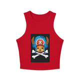 Custom Made One Piece Chopper Women's Micro Rib Racer Tank Top- 4 Colors