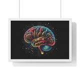 4D Brain Horizontal Framed Poster