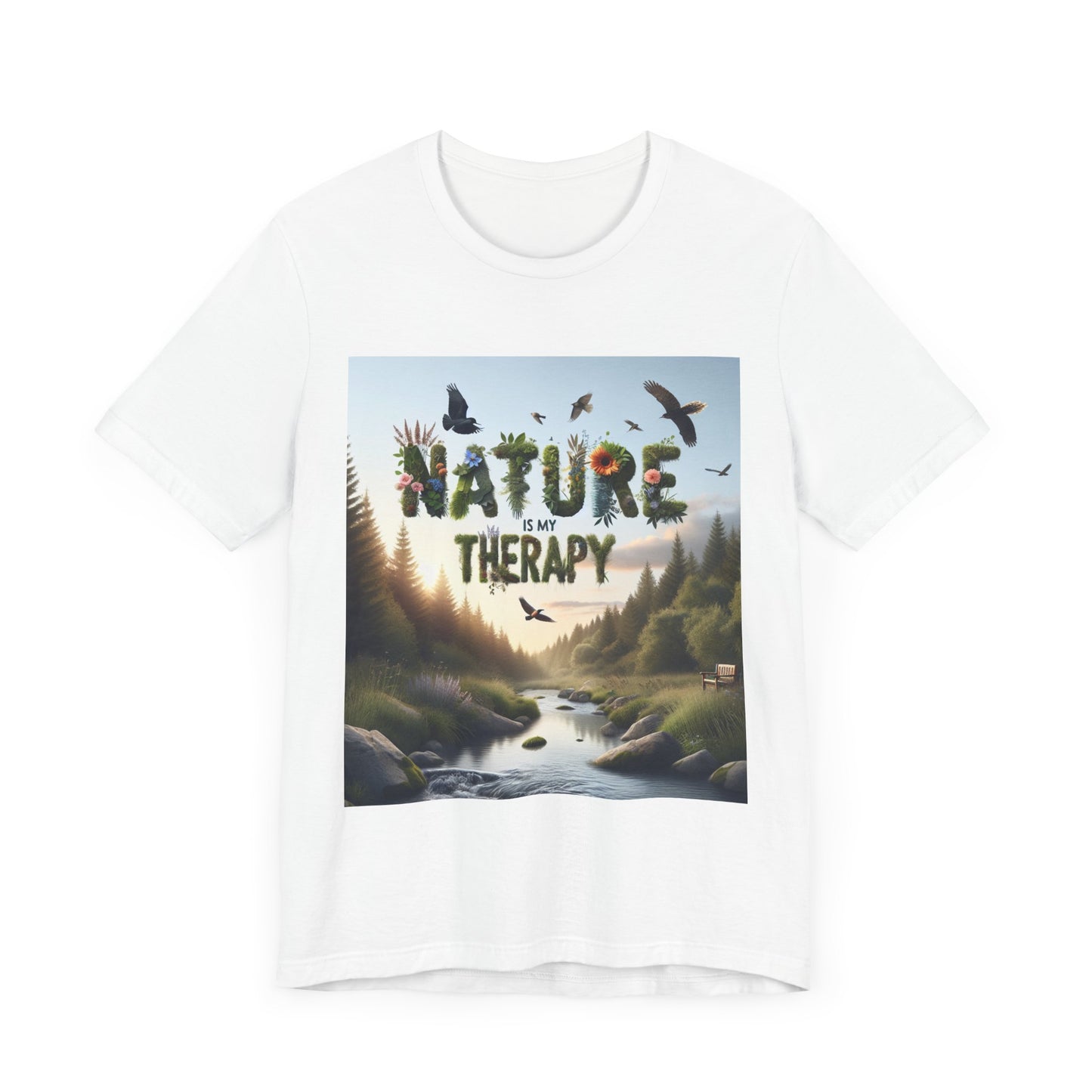 Nature is My Therapy Unisex Tee 2 - Eco-Friendly Comfort for Nature Lovers- 8 Colors