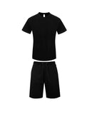 Men's Premium Heavy Weight Single Jersey Short Set-5 Colors